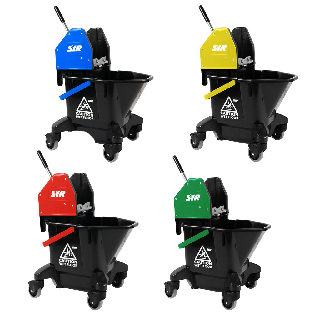 SYR TC20-R Mop Bucket & Wringer 20 litre - Recycled Plastic Kentucky Mop Combo