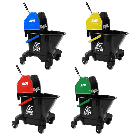 SYR TC20-R Mop Bucket & Wringer 20 litre - Recycled Plastic Kentucky Mop Combo